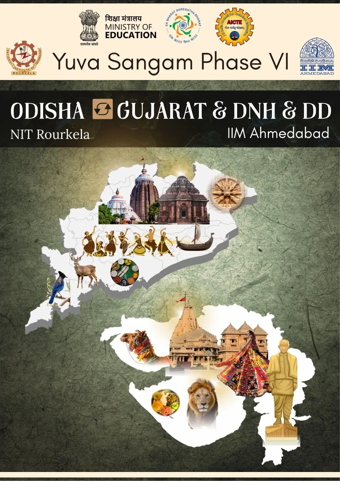 Yuva Sangam Phase VI: NIT Rourkela to Facilitate Odisha Youth Exchange with Gujarat and Western Union Territories!